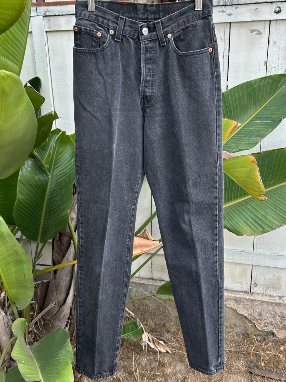 Vintage 1992 Levi’s 501 17501-0660 Black Jeans USA Made 26x31